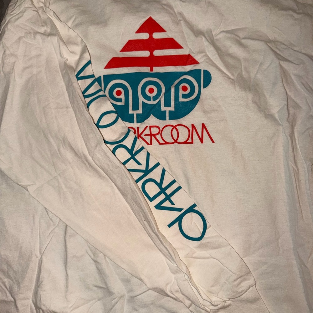 White Long Sleeve Shirt with Graphic Print Olarkroon